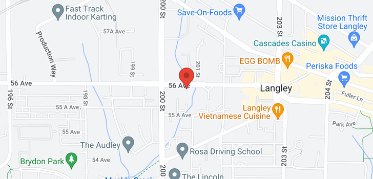 map of 102 20064 56 AVENUE